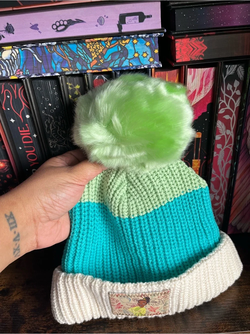 Disney Parks Love Your Melon Tiana Beanie Hat Puff Puff